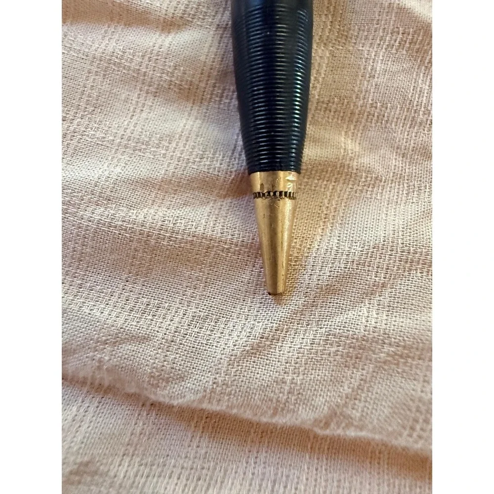 Vintage‎ Parker 51 Mechanical Pencil Black Silver Top Gold Trim